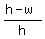 +%28+h+-+w+%29+%2F+h+