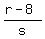 +%28+r+-+8+%29+%2F+s+