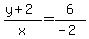 \"+%28+y+%2B+2+%29+%2F+x+=+6+%2F+%28-2%29+\"
