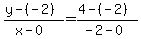 \"+%28+y+-%28-2%29+%29+%2F+%28+x+-+0+%29+=+%28+4+-%28-2%29+%29+%2F+%28+-2+-+0+%29+\"