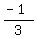 +%28-1%29%2F3+