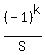 +%28-1%29%5Ek%2FS+