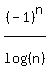 +%28-1%29%5En%2Flog%28%28n%29%29+