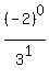 +%28-2%29%5E0%2F3%5E1
