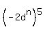 +%28-2d%5En%29%5E5+