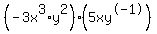 +%28-3x%5E3%2Ay%5E2%29%285xy%5E-1%29+