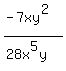 +%28-7xy%5E2%29%2F%2828x%5E5y%29+