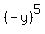+%28-y%29%5E5+