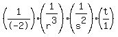 +%281%2F-2%29%2A%281%2Fr%5E3%29%2A%281%2Fs%5E2%29%2A%28t%2F1%29+
