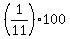 +%281%2F11%29%2A100+