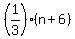 +%281%2F3%29%28n%2B6%29+