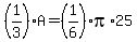 +%281%2F3%29%2AA+=+%281%2F6%29%2Api%2A25+