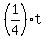 +%281%2F4%29%2At+