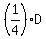 +%281%2F4%29D+