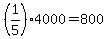 +%281%2F5%29%2A4000+=+800+