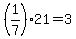 +%281%2F7%29%2A21+=+3+