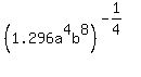 +%281.296a%5E4b%5E8%29%5E%28-1%2F4%29+