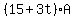 +%2815%2B3t%29A+