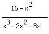 +%2816-x%5E2%29%2F%28x%5E3+-+2x%5E2+-+8x%29