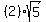 +%282%29sqrt%285%29+