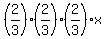 +%282%2F3%29%2A%282%2F3%29%2A%282%2F3%29%2Ax+