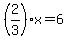 +%282%2F3%29%2Ax+=+6+