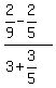 +%282%2F9-2%2F5%29%2F%283%2B3%2F5%29