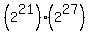 +%282%5E21%29%2A%282%5E27%29+