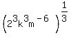 +%282%5E3k%5E3m%5E%28-6%29%29%5E%281%2F3%29+