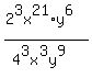 +%282%5E3x%5E21%2Ay%5E6%29%2F%284%5E3x%5E3y%5E9%29+