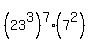 +%2823%5E3%29%5E7+%2A%287%5E2%29+