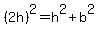+%282h%29%5E2+=+h%5E2+%2B+b%5E2+