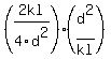 +%282kl%2F4d%5E2%29+%2A+%28d%5E2%2Fkl%29