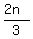 +%282n%29%2F3+