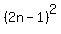 +%282n-1%29%5E2+