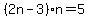 +%282n-3%29n=5+