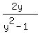 +%282y%29%2F%28y%5E2+-1%29+