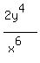 +%282y%5E4%29%2F%28x%5E6%29+