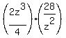 +%282z%5E3%2F4%29%2A%2828%2Fz%5E2%29+