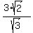 +%283%2Asqrt%282%29%29+%2F+sqrt%283%29+