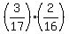 +%283%2F17%29%2A%282%2F16%29+