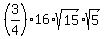 +%283%2F4%29%2A16%2Asqrt%2815%29%2Asqrt%285%29+