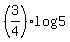 +%283%2F4%29log%285%29