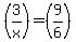 +%283%2Fx%29+=+%289%2F6%29+