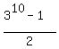 +%283%5E10-1%29%2F2+