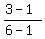 +%283-1%29%2F%286-1%29