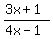 +%283x%2B1%29%2F%284x-1%29+