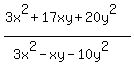 +%283x%5E2%2B17xy%2B20y%5E2%29%2F%283x%5E2-xy-10y%5E2%29+