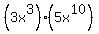 +%283x%5E3%29%285x%5E10%29+