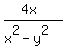 +%284x%29%2F%28x%5E2-y%5E2%29+
